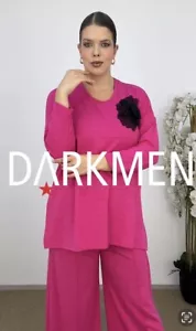 New Designer DARKWIN Pant Suit Size 1, 2,3 Turkish US 14-16 18-20 22 1XL 2XL 3XL - Picture 1 of 13