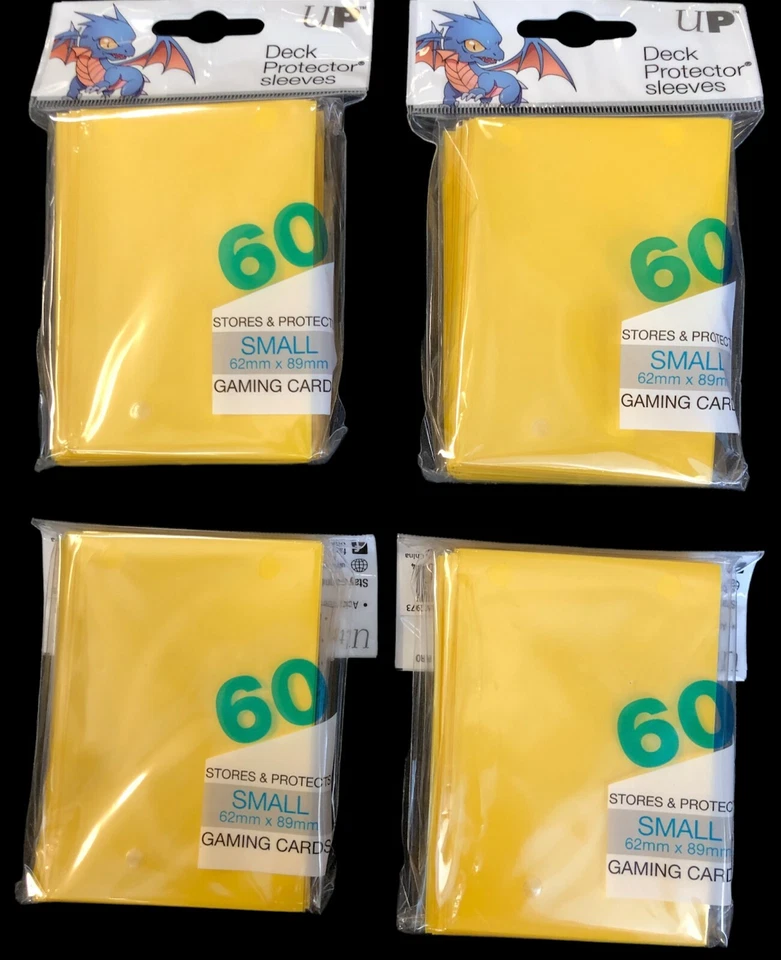 Protector de cubierta 240 Ultra Pro tamaño pequeño amarillo CCG/TCG ¡ENVÍO GRATUITO! Foto 1 de 1