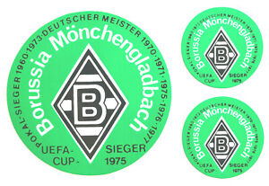 Borussia M'gladbach Aufkleber Sticker Set - 3 Logos Bundesliga Fussball #568