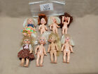 Mattel Vintage Kelly Dolls LEVER BACKS - Lot of 8 USED (LB34)