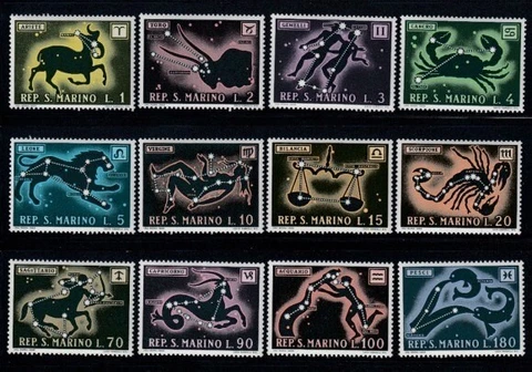 SAN MARINO Zodiac Signs MNH set Cover