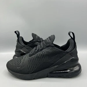 Nike Air Max 270 scarpe da ginnastica triple nere lifestyle scarpe casual UK 5,5 EU 39 nuove - Foto 1 di 9