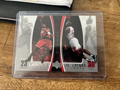 2005-06 Upper Deck 迈克尔·乔丹 勒布朗·詹姆斯 #LJMJ10 HS — 第 1/4 张图片