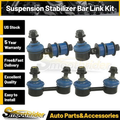 Kit de 4 eslabones de barra estabilizadora delantera trasera para Dodge Stealth 1991-1996 Mevotech Foto 1 de 4