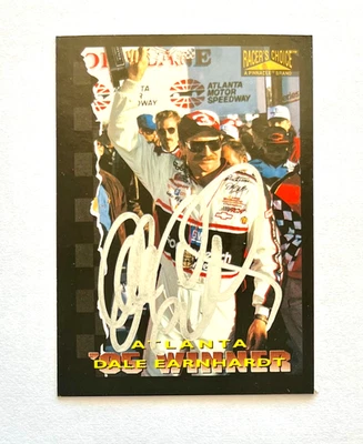 Dale Earnhardt NASCAR 1996 Pinnacle Racer's Choice #89 Autographed Signed - Image 1 of 4