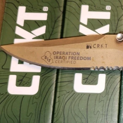 Vintage CRKT 7914D KNIFE  Desert Cruiser Operation Iraqi Freedom - Image 1 of 4