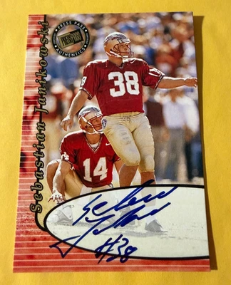2000 Press Pass - Autographs Sebastian Janikowski (AU, RC) - Image 1 of 2