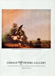 1991 ALFRED JACOB MILLER Art Gallery Ausstellung 1-seitige Zeitschrift DRUCKANZEIGE - Bild 1 von 1