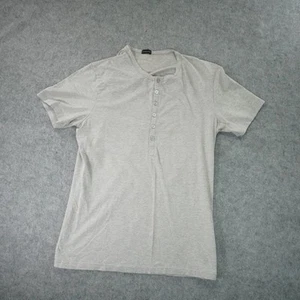 Intimissimi Shirt Womens Large Gray Button Henley Short Sleeve Casual - Picture 1 of 10