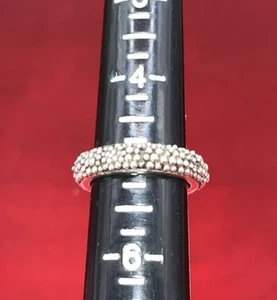 Lois Hill Sterling Silver 925 Granulated Nubby Band Ring Size 5 - Picture 1 of 7