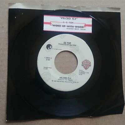 ZZ TOP Vel cro Fly/Woke Up With Wood 45 7" POP CLASSIC ROCK Record Vinyl Records - Image 1 of 2