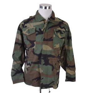 M65 Boys Camo Cold Weather Field Jacket 16-18 XL Green Brown USA - Picture 1 of 9