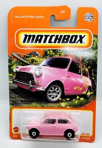2022 Matchbox 1964 Austin Mini Cooper Pink Toy Car New In Package - Picture 1 of 2