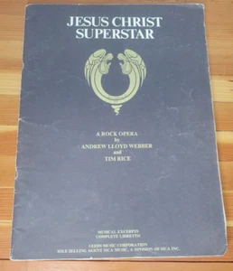 Jesus Christ Superstar A Rock Opera Musical Excerpts Complete Libretto 1970 BOOK - Picture 1 of 7