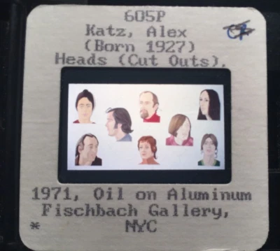 Alex Katz. Cabezas (cortes) arte pop diapositiva 35 mm Foto 1 de 3