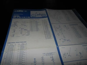 KTM OEM Chassis Poster 1991 250/300 MX / D-XC / E-XC E-GS # 3.203.297.90 - Picture 1 of 3