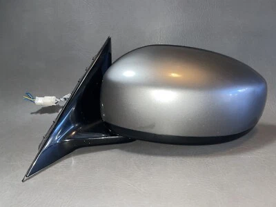 08-10 INFINITI M35 M45 LEFT DRIVER SIDE PWR MIRROR GRAY METALLIC 9 WIRE OEM - Image 1 of 4