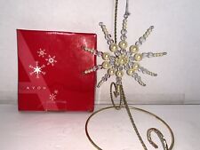 Avon Snowflake Ornament Faux Pearls Beads #F306867-1   2006