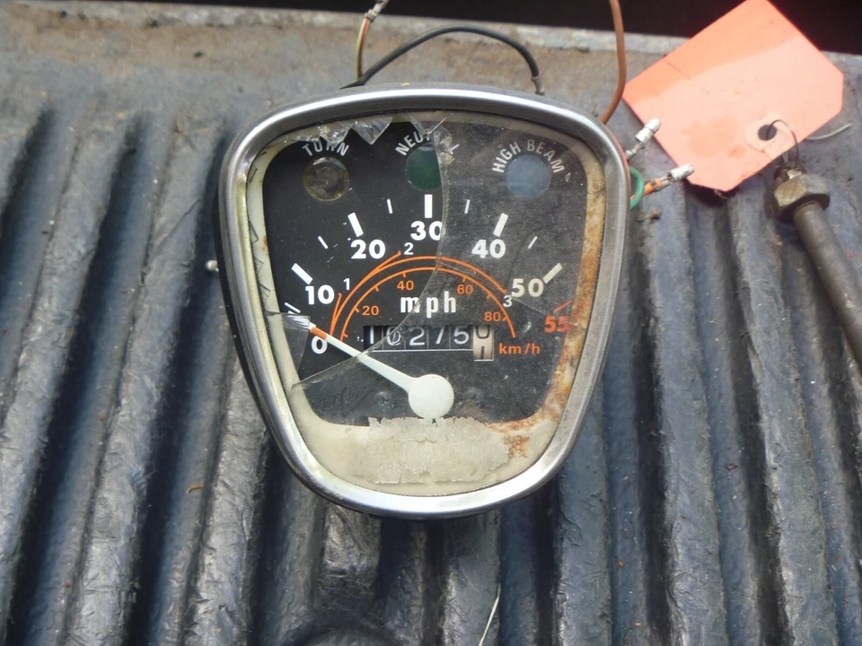 Velocímetro velocímetro OEM 70-83 Honda C70 Passport Deluxe Foto 1 de 1