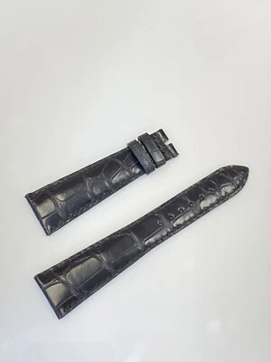 Genuine Patek Philippe Black Alligator Leather Band Strap 22 mm x 16 mm - Image 1 of 3