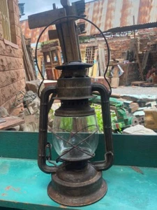 Linterna de iluminación de queroseno vintage de 1900 hecha en hierro - Imagen 1 de 8