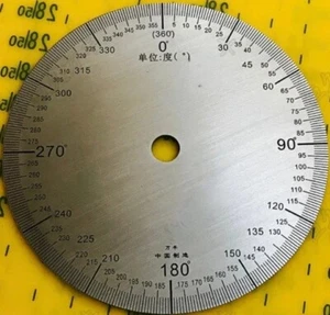 Protractors Stainless Steel Angle Dial 360 Degree Round Measurement Instruments - Picture 1 of 24
