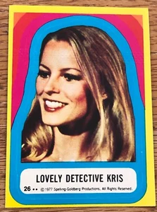 Charlie's Angels Sticker #26 Cheryl Ladd Kriss Munroe Trade Card 1977 Vintage - Picture 1 of 5