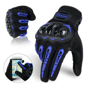 Motorcycle Gloves for Men Women Full Finger Touchscreen Motorbike Riding Gloves - Picture 1 of 17