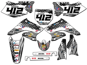 2004-2006 RMZ 250 MERICA Grey Senge Graphics Kit Compatible with Suzuki - Picture 1 of 10