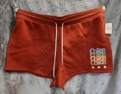 Pantalones Cortos para Sudar Coca Cola con Cordón Logo Coca-Cola Naranja Para Mujer Talla Grande 2X Nuevos con Etiquetas Foto 1 de 4