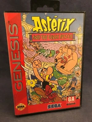 Vintage 1994 Sega Genesis Asterix and the Great Rescue Video Game & Case - Image 1 of 4