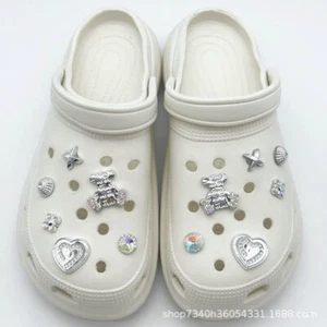 Trendy Shoe Charms Accessories Bling Rhinestone Pearl Girls Gifts For Croc Shoes - Picture 1 of 95