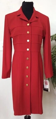 Chaqueta de vestir para mujer DANI MAX roja de poliéster talla 8 nueva con etiquetas  Foto 1 de 4