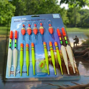 15 Posen Schwimmer Laufposen Posen Neu Set Angeln Float orange - Bild 1 von 1