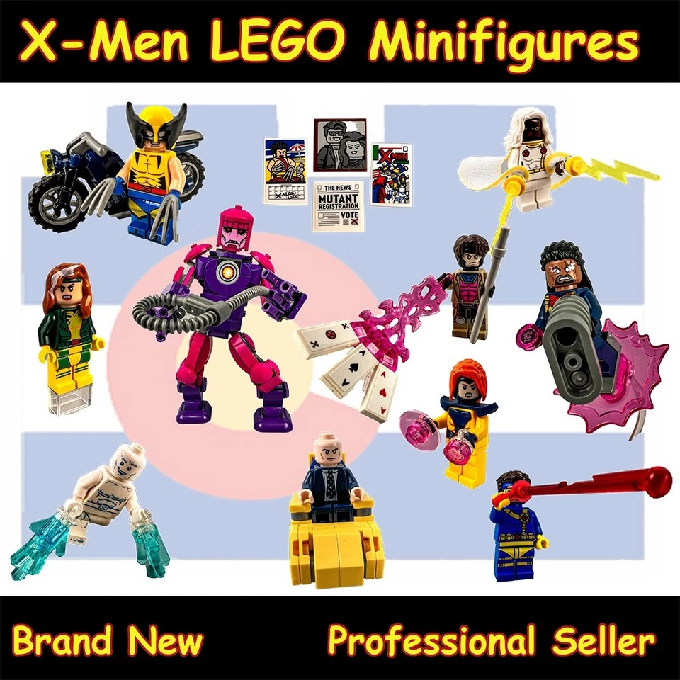 NEW LEGO X-Men Minifigures  X-Mansion 76294 Marvel Gambit Sentinel Jean Cyclops - Image 1 of 1