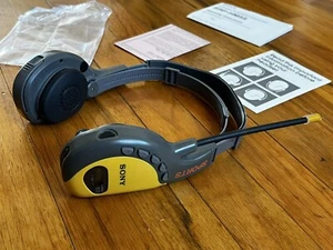Vintage Sony Walkman Sports SRF-HM55 AM/FM Radio Yellow Operating Instructions - Picture 1 of 13