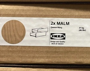 New IKEA MALM Underbed Storage Box Oak Veneer Queen/King 905.994.24 - Picture 1 of 2