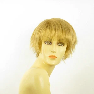 Perruque femme courte blond doré VALENTINE 24B - Picture 1 of 8