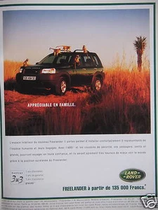 PUBLICITÉ 1999 LAND ROVER FREELANDER 5 PORTES ESPACE INTÉRIEUR - Imagen 1 de 1