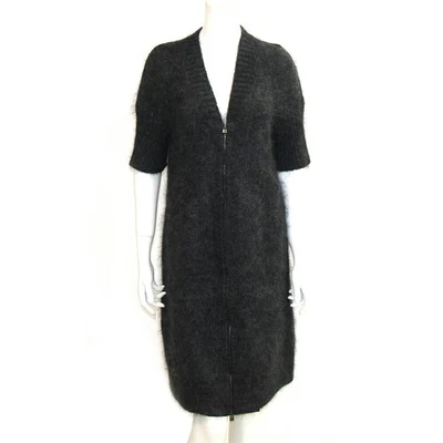 Vestido Hermès Mujer Usado, Gris Oscuro Mohair, Nylon y Lana, Talla 38, Foto 1 de 4