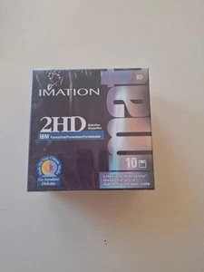 3,5" FLOPPY 2HD IMATION (formaté) -- 10 neuf, scellée - Afbeelding 1 van 4