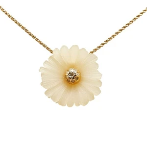 Collar Colgante Dior Motivo Flor Estrás Mujer 【Usado】 - Imagen 1 de 7