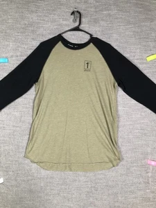 1st Phorm Shirt Womens L Green Black Raglan Long Sleeve Baseball Athletic Tee - Picture 1 of 11