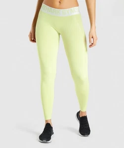 Gymshark Athletic Leggings GLLG4268 Size Small Light Green Marl Gym Yoga Running - Picture 1 of 6