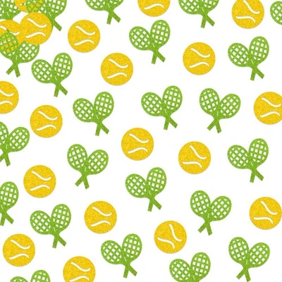 150 piezas confeti de tenis dorado verde brillo para fiesta temática deportiva, baby shower... Foto 1 de 4