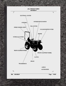 5100D 2-Cyl Diesel TRACTOR SERVICE PARTS MANUAL Fits Kubota B5100D-P Z500-A1 - Picture 1 of 12