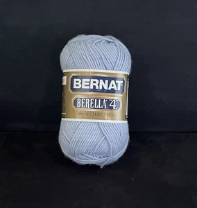 Bernat Berella “4” El Hilo Afgano Suave Periwinkle Azul #01143, 3,5 oz. - Imagen 1 de 6