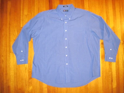 Chaps Wrinkle Free Regular Fit Deep Blue Oxford Dress Shirt 2XL-18.5-34-35 New - Image 1 of 4