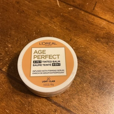 New L'Oreal Age Perfect 4-in-1 Tinted Balm 20 Light .63 oz - Image 1 of 3