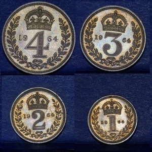 ELIZABETH II SILVER MAUNDY SET 1964, WESTMINSTER, S.4131, SUPERB FDC. SEE PHOTOS - Picture 1 of 17